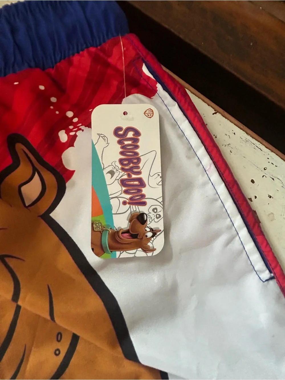 Scooby-Doo Swim Trunks Adult Mens Beach Shorts w Mesh Lining, Size 2XL, 2 Pocket